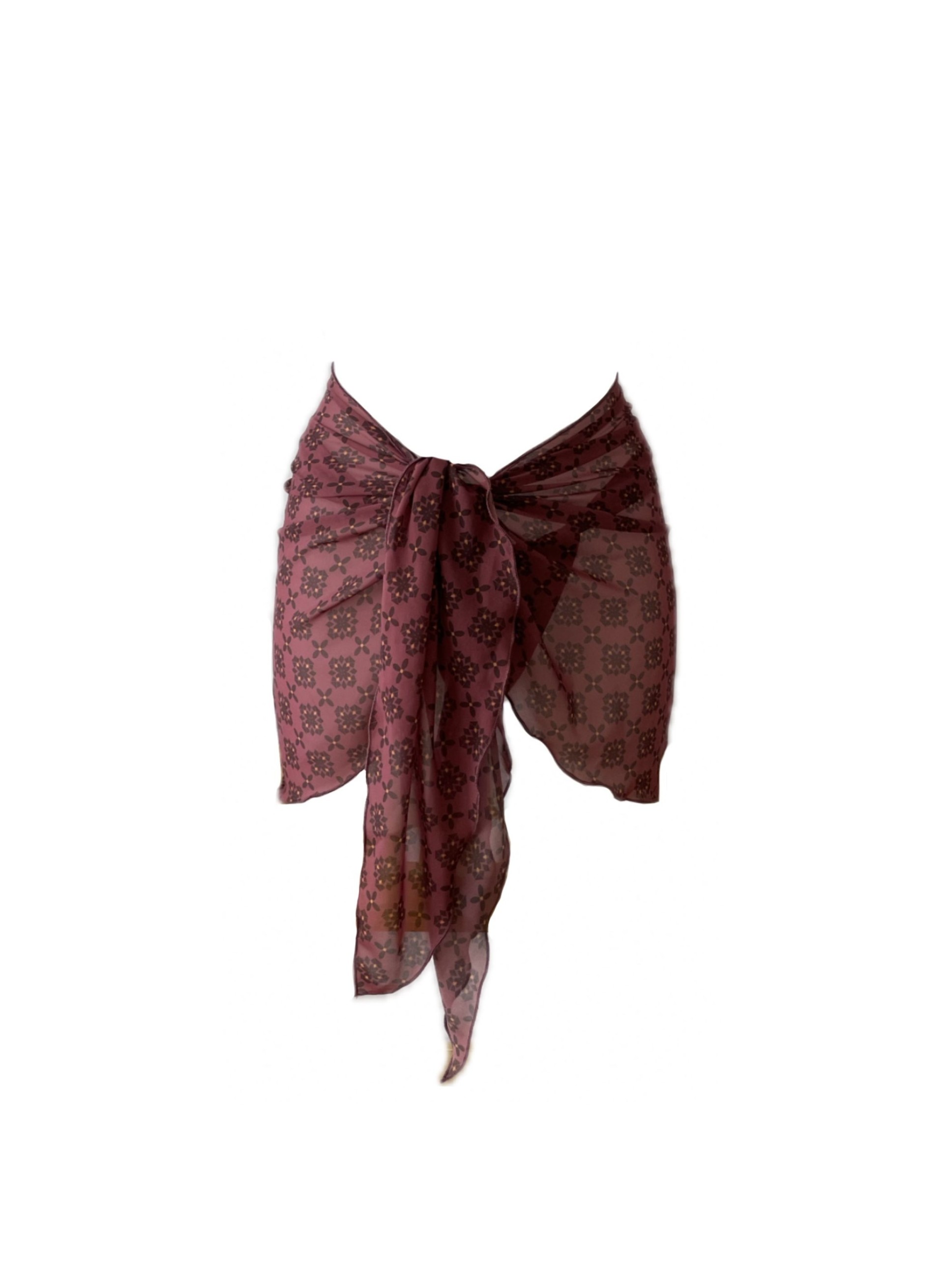 Cherry Amarena Mini Beach Cover-up Skirt